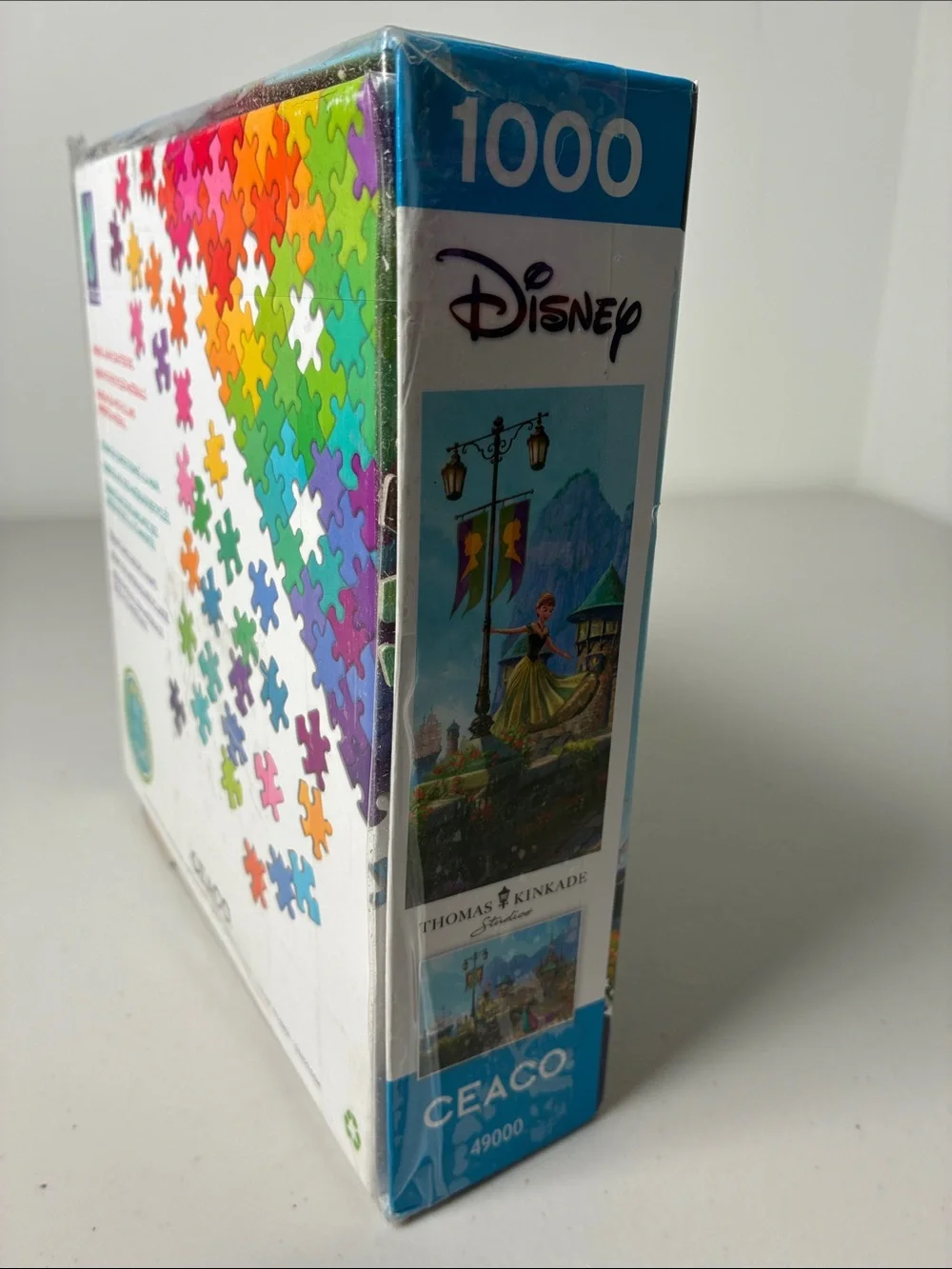 Disney Thomas Kinkade Frozen 1000-Piece Puzzle - Blue & Green Artwork